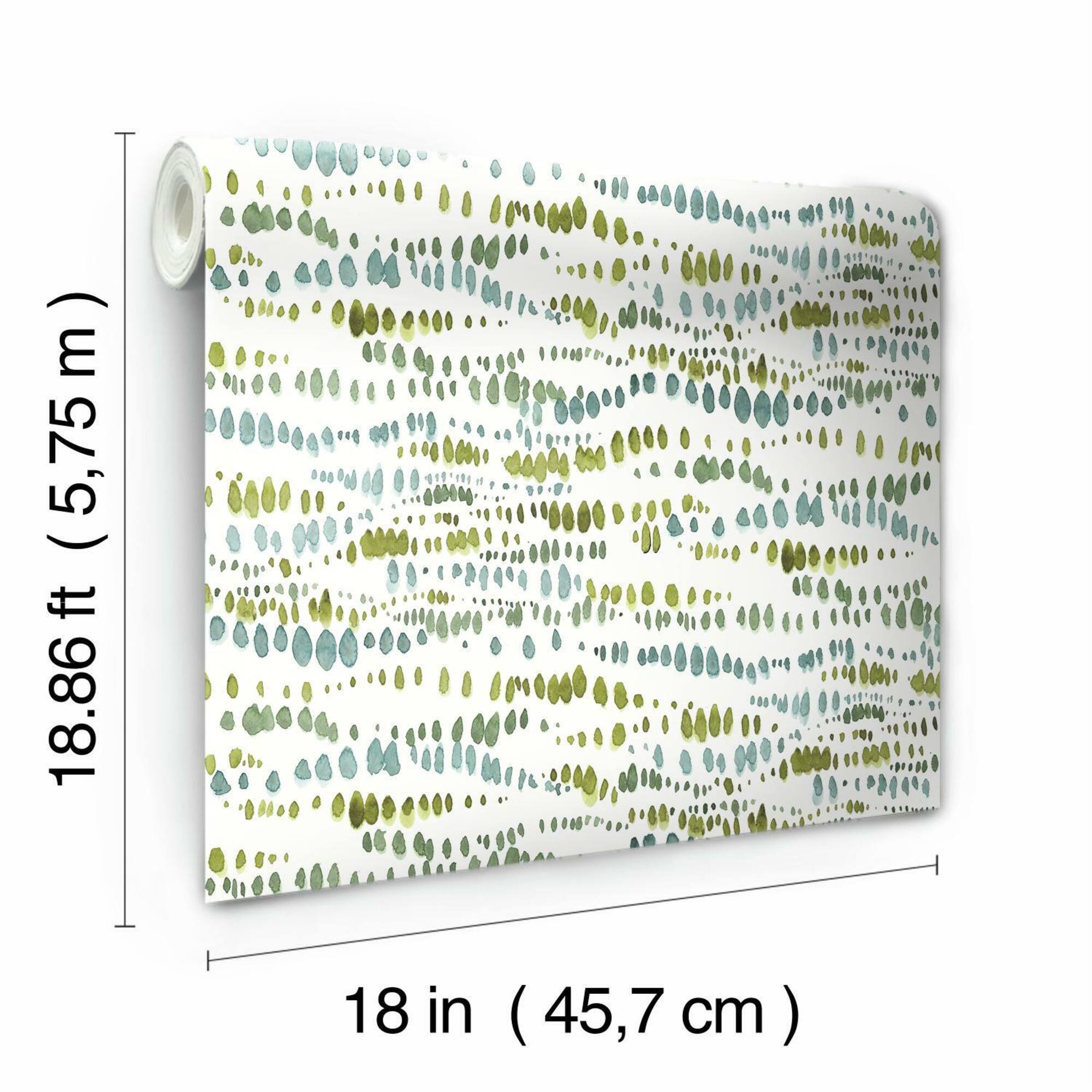 RoomMates Dotted Line Peel & Stick Wallpaper
